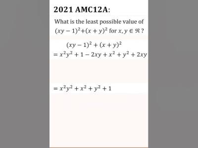 Amazing AMC Algebra Problem
