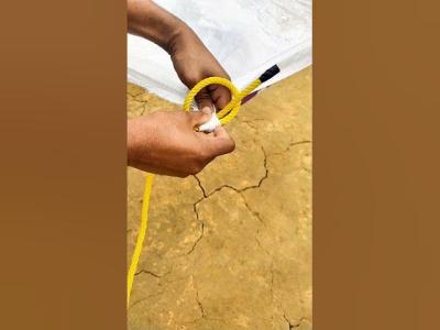 Best Tarp Corner Knot Ever knot shorts