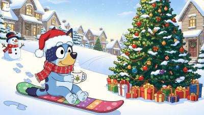  Blueys Christmas Morning Ride  Cozy Holiday Lofi Beats to Relax  Focus Warm Winter Lofi