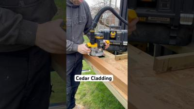 Cedar Cladding Garden Room gardenconstructiondiycarpentercarpentryDewalthomeimprovementfyp