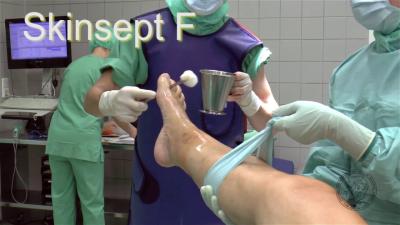 Chirurgische Desinfektion vor Hüftendoprothetik