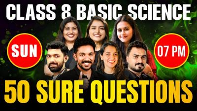 Class 8 Basic Science Christmas Exam  50 Sure Questions  A Grade ഉറപപ  Exam Winner