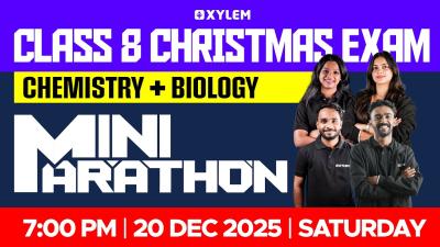 Class 8 Christmas Exam  Chemistry  Biology  Mini Marathon  Xylem Class 8