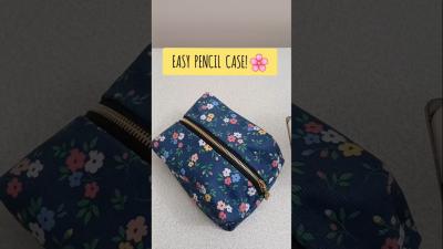 Cutest Floral Pouch DIY in 5 Mins  SewingShortssewingviraldiy tips tricks trend