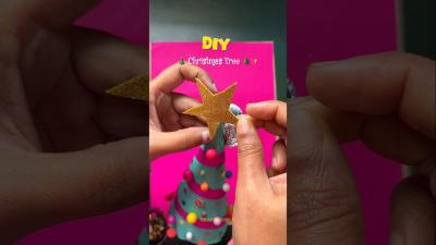 DIY 5 Minutes Christmas Tree diy craft papercraft shorts diycrafts christmas christmastree