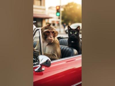 DreamScreenAImusicdjcatanimebillicartooncatvideosmonkeydrivingaimcshortsfeedshortvideo