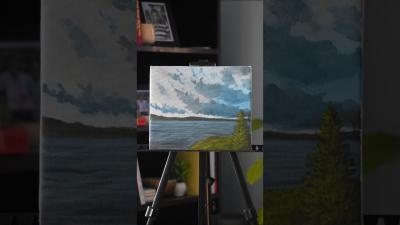 Easy Acrylic Canvas Painting acrylicpainting paintingideas artshorts art