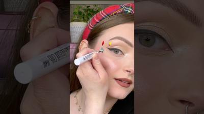EASY CHRISTMAS BULB EYES makeup christmas makeuptutorial holiday