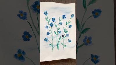 Easy Floral Painting Tutorial easyartwatercolorfloralshorts