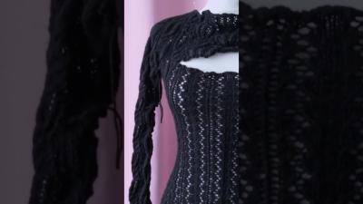 Frogging a Victorian lace sleeve knitting lace victorian dress