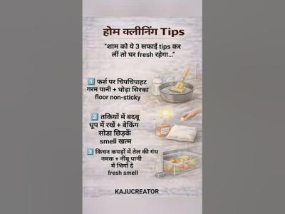 Home Cleaning Tips फरश स लकर कचन क क कपड तक सब रखग फरश cleaningtips homecleaning