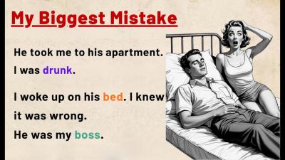 Learn English Through Stories My Big Mistake  Level 3 English Listening  Speaking Practice