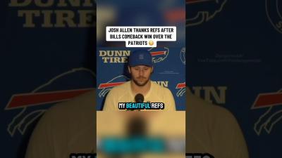 Refs SAVED us  Josh Allen Postgame Interview  Bills vs Patriots