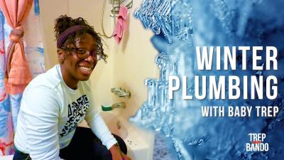 S2E7  We Replaced Price Pfister Valve Stems and Shark Bites  Winter Plumbing with Baby Trep