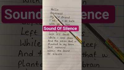 sound of silence song lyrics by Simon and Garfunkel simon thesoundofsilence foryou ytshorts