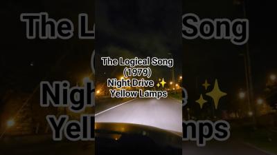 The Logical Song1979 Night Drive Highway Yellow LampsCinematic Road Vibes music love shorts