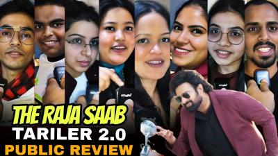 The rajasaab trailer 2.0 public review  reaction prabhas  sanjay dutt  the rajasaab