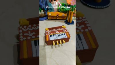 Traditional Folk Art Meets Miniature Crafts DIY Harmonium mjcreative shorts craft Diy viral
