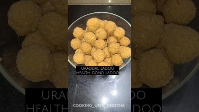 Urad Dal Gond Laddu Recipe  Winter Special Healthy trending food ytshorts viral video foodie