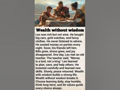 wealth without wisdom shorts english learnedenglish through stories grammar education