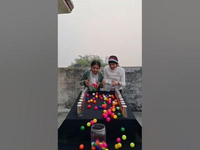 Amazing multi colour ball roll family challenge familygames familychallenge