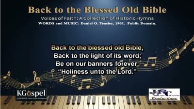 Back to the Blessed Old Bible  Karaoke in English Sing Along  Lyrics