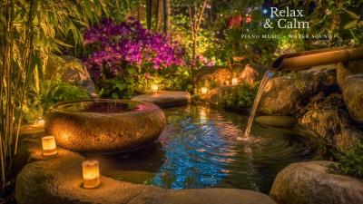 Beautiful Relaxing Music Stress Relief Water Sound and Sleep Music Spa  Yoga Meditation Music