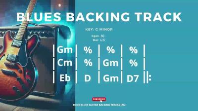 Blues Backing Track in Gm B.B. King Style 80 BPM 68