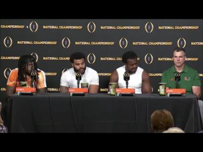 Carson Beck Postgame PRESS CONFERENCE vs. Indiana  Mario Cristobal Postgame INTERVIEW vs. Indiana