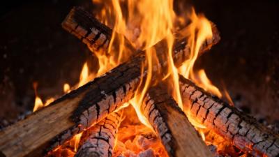  Cozy Fireplace Ambience at Night  Crackling Fire Sounds for Sleep  Relax