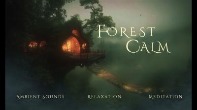 Cozy Treehouse in the Forest  Ambient Soundscape for Deep Sleep  Relaxation  Calm