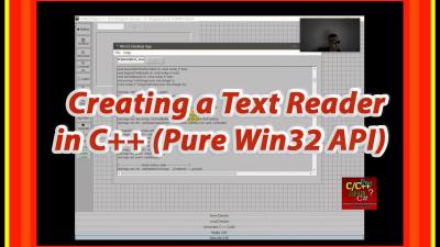 Create a Text Reader GUI in C Pure Win32 API with Custom UI Designer  Software Coding Tutorials