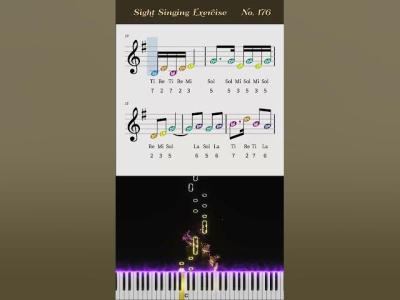 Daily SightSinging Exercise No.176  One Sharp Key G