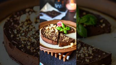 Day 20 of Healthy Recipes 2Ingredient Chocolate Cake shorts easyrecipe asmrfood