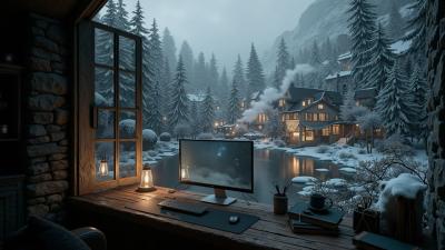 Deep Work Beats for Snowy Days  Relaxing Winter Concentration Music
