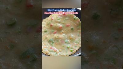 Eggless Omelette high protein no egg oats omelette. healthy breakfast recipe for weight loss shorts