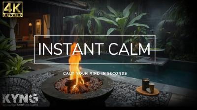  Fireplace LOfi Peaceful Ambience Thunderstorm Deep Relaxation Atmosphere