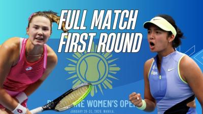 Full Match Alex Eala vs Alina Charaeva  First Round  Philippine Womens Open Manila Philippines