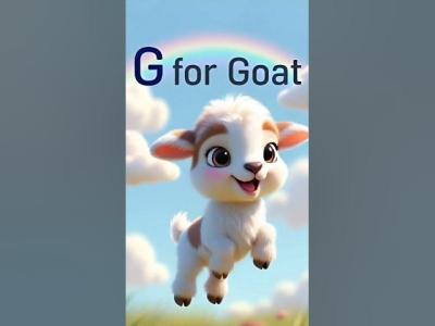 G for Goat  Learn ABC with Cute Baby Cartoon  Toddler Learning