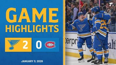 Game Highlights Blues 2 Canadiens 0