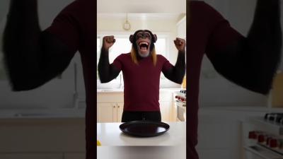 Happy Chimpanzee Makes Paani Poori  Step by Step Cooking Fun