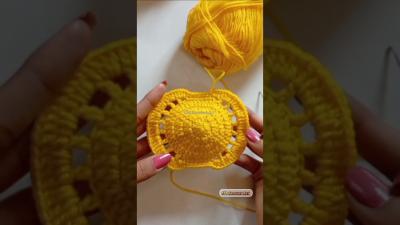 How to make a Crochet Pumpkin Coaster  Crochet Coaster for beginners diy crochet coaster