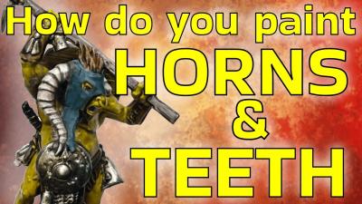 How To Paint Horns and Teeth