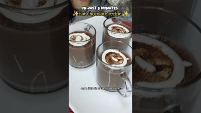 In just 5 Minutes chocolatedessert recipe hotchocolate winterspecial cookingrecipes recipes