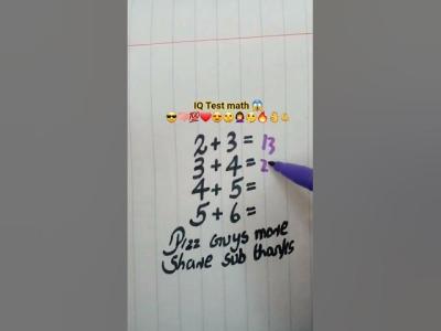 IQ test math maths puzzle mathstricks iqtest shorts mathquiz ytshorts viralmaths foryou