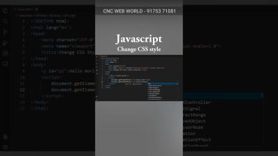 Javascript  Change CSS style frontendcourse coding computer