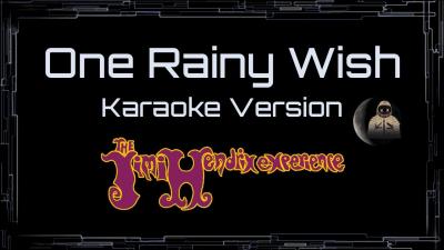 Jimi Hendrix  One Rainy Wish CC Karaoke  Instrumental