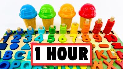 Kids Learn ABC Counting  Colors  Best Educational Toy Learning Video for Toddlers