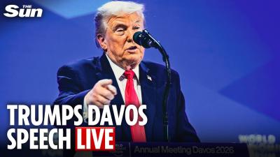 LIVE President Trump takes Davos stage amid tariff warning over Greenland standoff