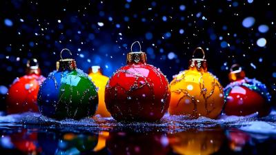 New Year Holiday Celebration Screensaver  Luxurious 4K Background